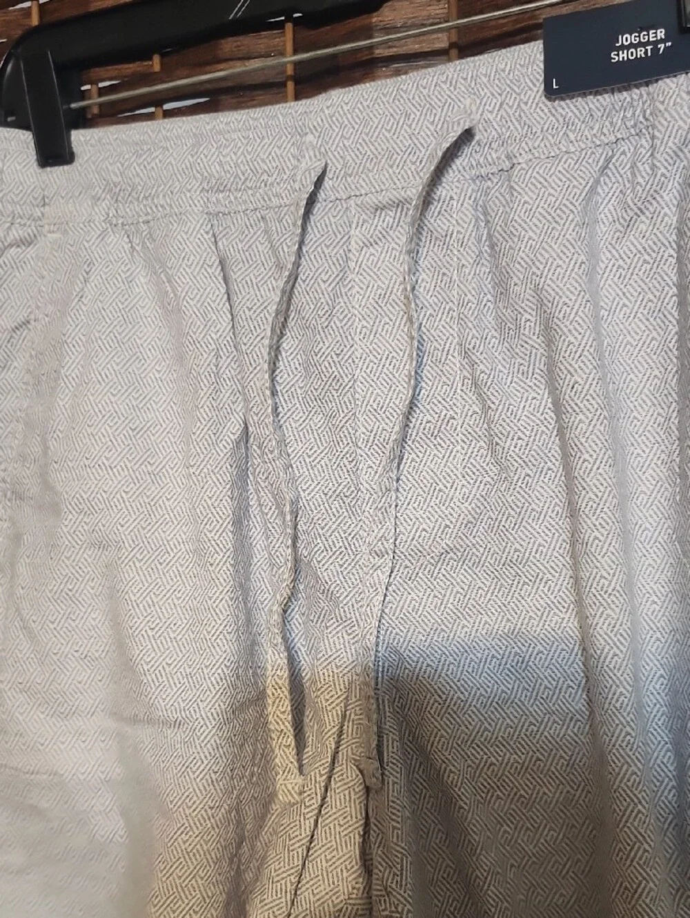 Hollister Light Blue Geo-Pattern Men's Athletic Shorts